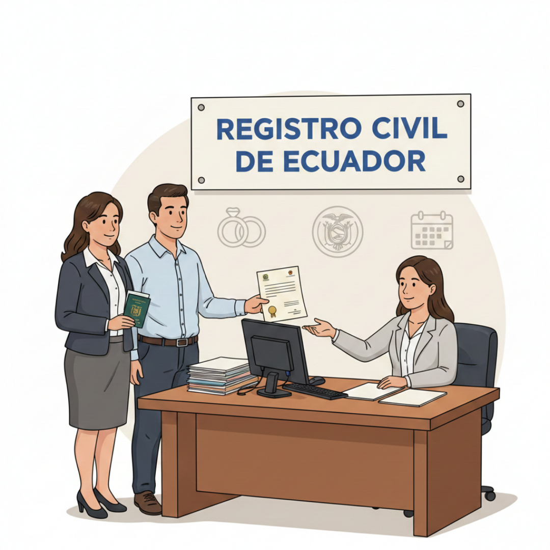 Certificado de matrimonio Ecuador - información general