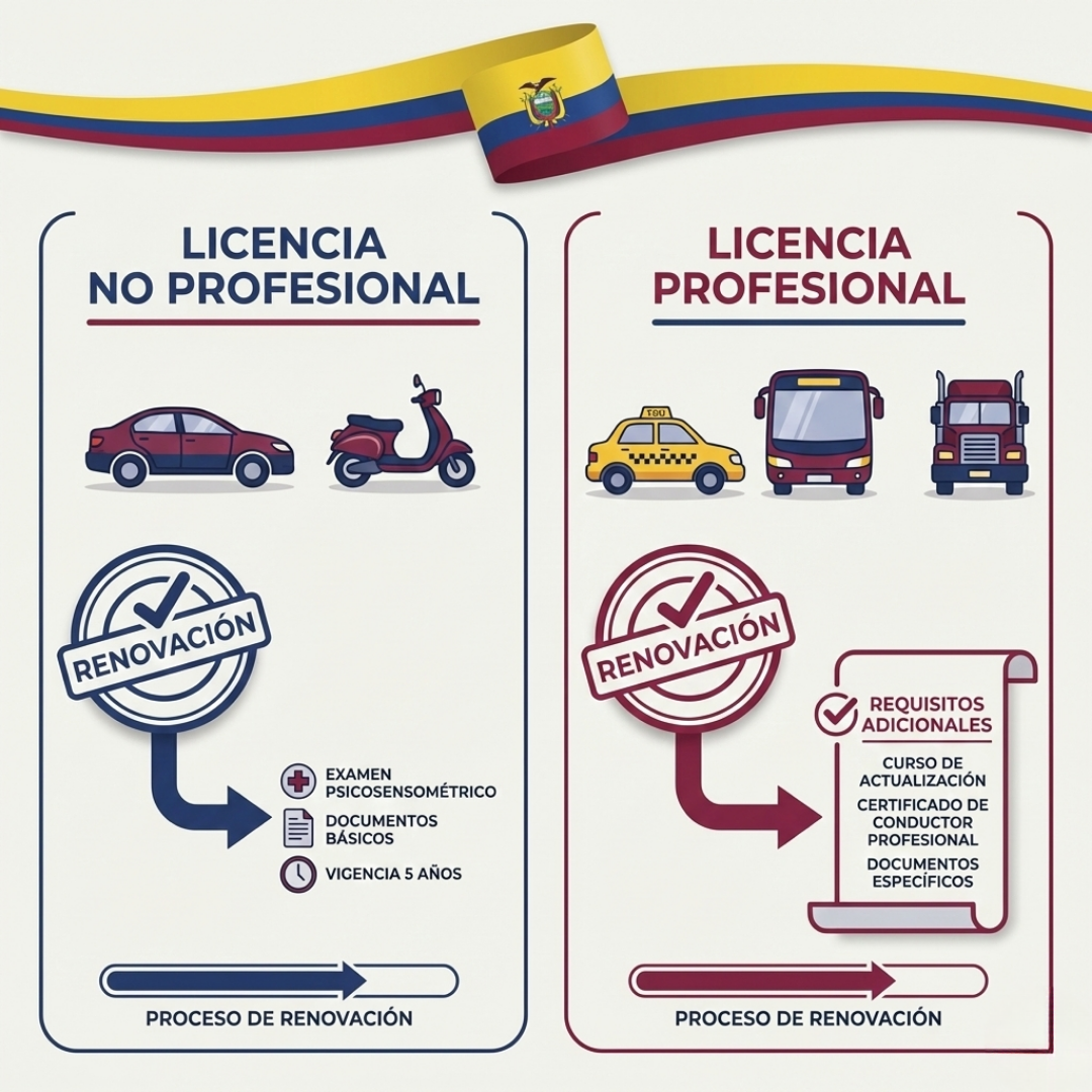 Categoría de licencia Ecuador