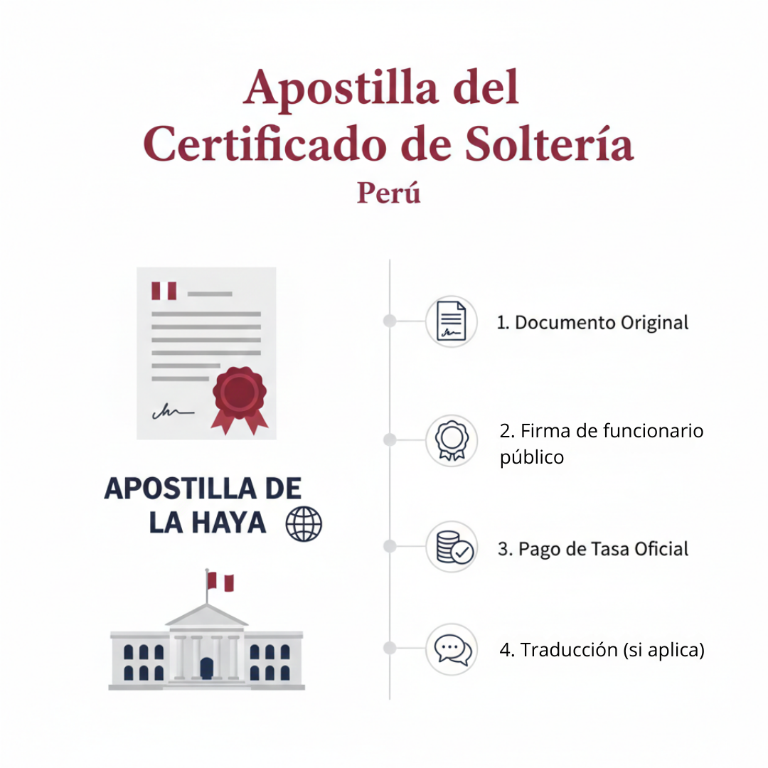 Apostilla Certificado de Soltería
